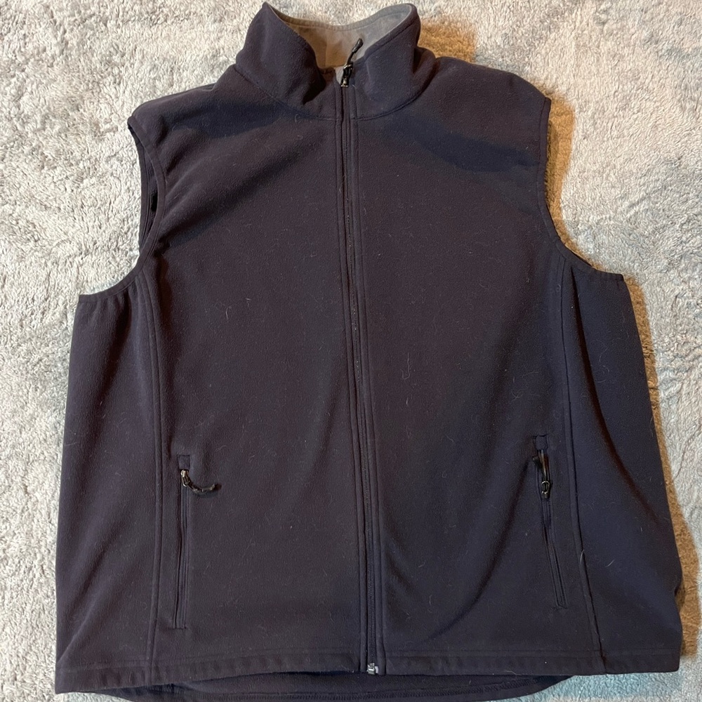 Men's Black Sleeveless Vest Land’s End XL